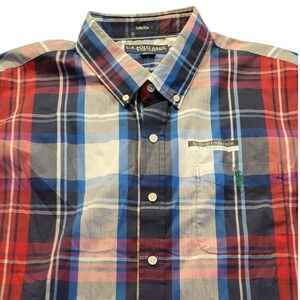 NWT‎ U.S. Polo Assn. Men's XXL Plaid Button Down Shirt Stretch Active Fit